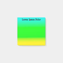 Turquesa Personalizada, Verde e Amarelo