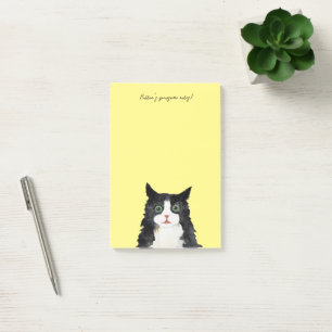 Bloco De Notas Tuxedo gato escruffy