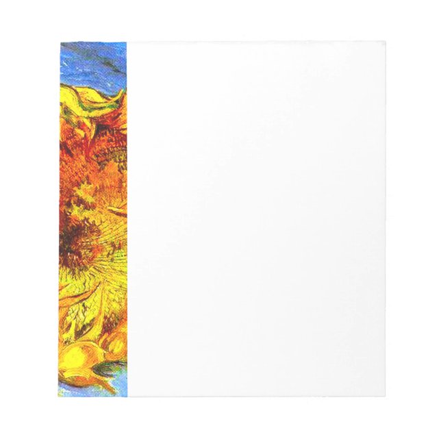 Bloco De Notas Two Cut Sunflowers Van Gogh (Frente)