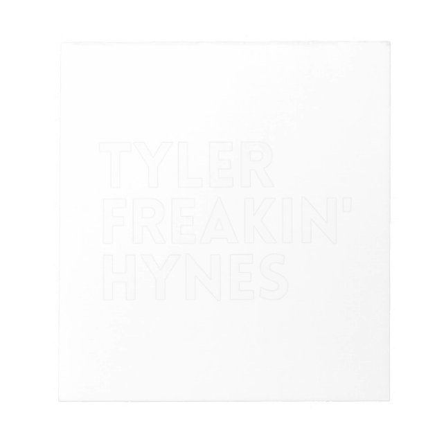 Bloco De Notas Tyler Freakin' Hynes (Frente)