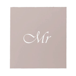 Bloco De Notas Typografia Beige