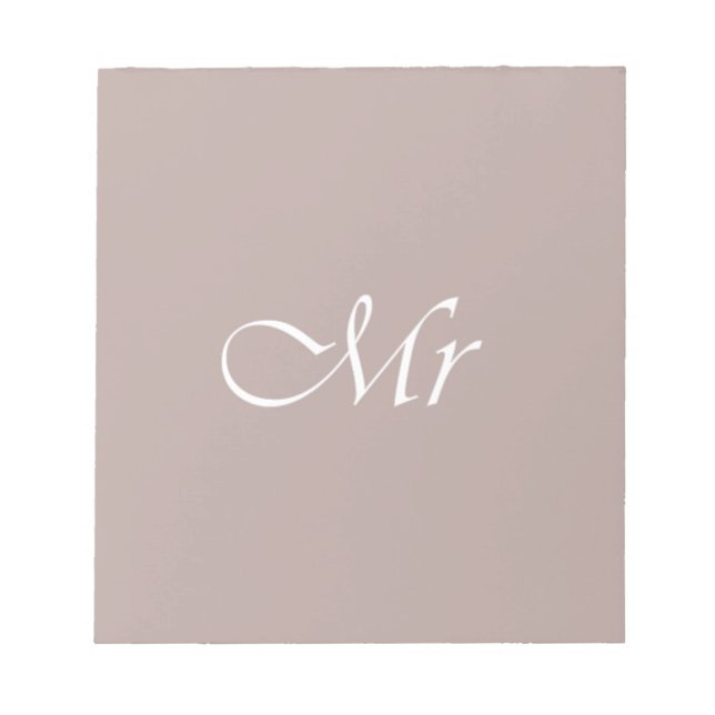 Bloco De Notas Typografia Beige (Frente)