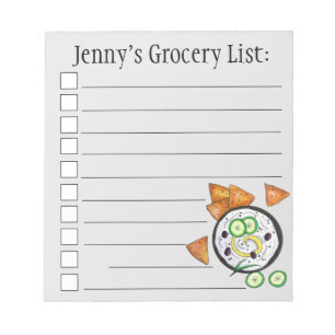 Bloco De Notas Tzatziki Grécia Meze Dip Comida Mediterrâneo