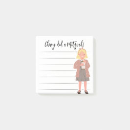 Bloco De Notas Tzedaka Mitzvah Notes - Rapariga Dando Tzedaka