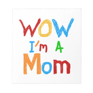 Bloco De Notas Uau, eu sou uma mãe T-shirts e GIfts