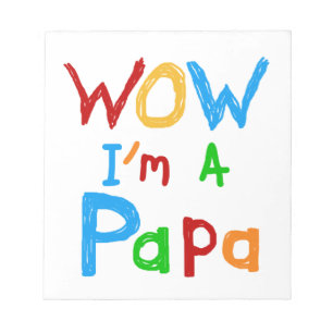 Bloco De Notas Uau, sou Camiseta de Papá e Gafts