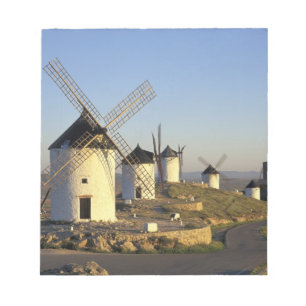 Bloco De Notas UE, Espanha, La Mancha, Consuegra. Moinhos de vent