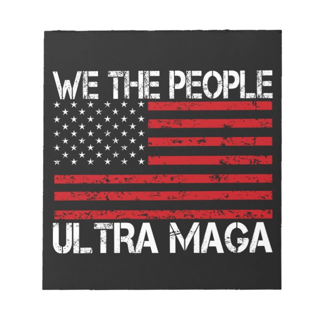 Bloco De Notas Ultra Maga Pro Trump 2024 Republicano Engraçado (Frente)