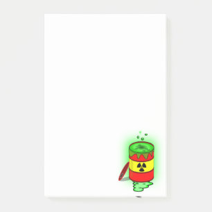 Bloco De Notas Um barril de lixo tóxico.