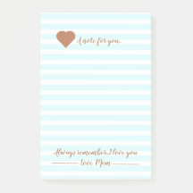 Um bilhete para você da mamãe