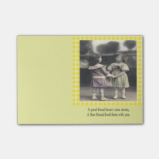 Bloco De Notas Um bom amigo sabe suas histórias