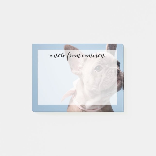 Bloco De Notas Um Bulldog Francês (Frente)