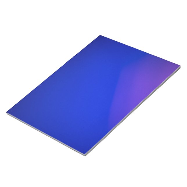 Bloco De Notas Um caderno com gradiente azul elegante e brilhante (Inclinado)