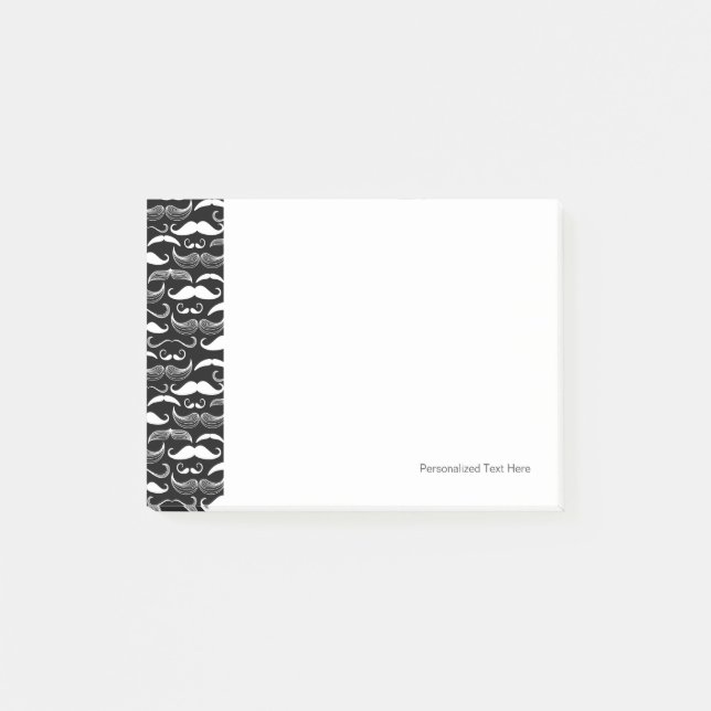 Bloco De Notas Um Clube de Cavalheiros. Padrão de bigode (Frente)