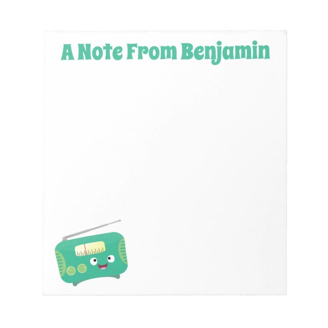 Bloco De Notas Um desenho animado e divertido (Frente)