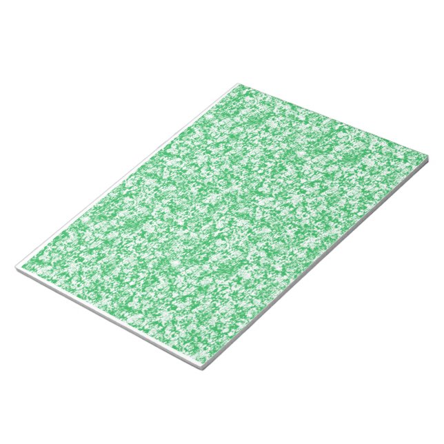Bloco De Notas um fundo verde e branco com pequenos pontos branco (Inclinado)