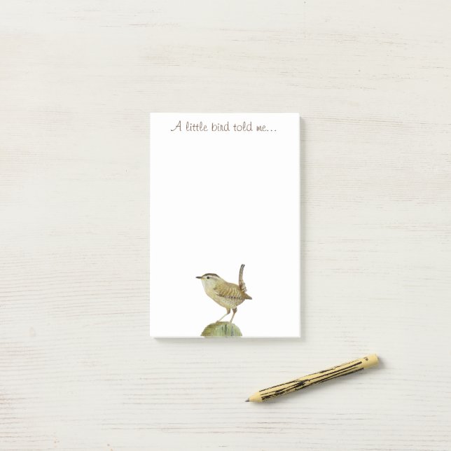 Bloco De Notas Um Pássaro Pequeno Me Disse (Na mesa)