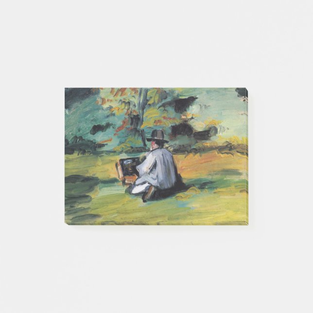 Bloco De Notas Um Pintor no Trabalho - Paul Cezanne - c1874 (Frente)