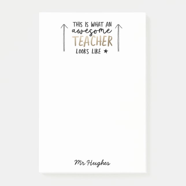 Bloco De Notas Um presente de ouro para a tipografia moderna de p (Frente)