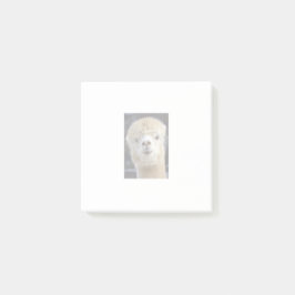 Bloco De Notas Um rosto fofo de uma alpaca