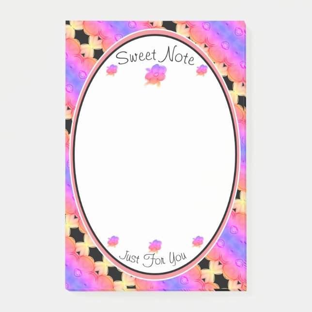 Bloco De Notas Um Super Sweet Flor (Frente)