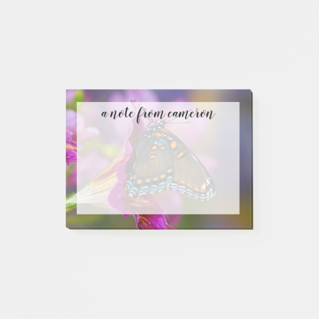 Bloco De Notas Uma Borboleta Rabo de Andorinha (Frente)