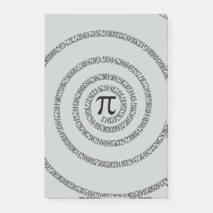 Bloco De Notas Uma espiral para o clique do Pi personaliza a