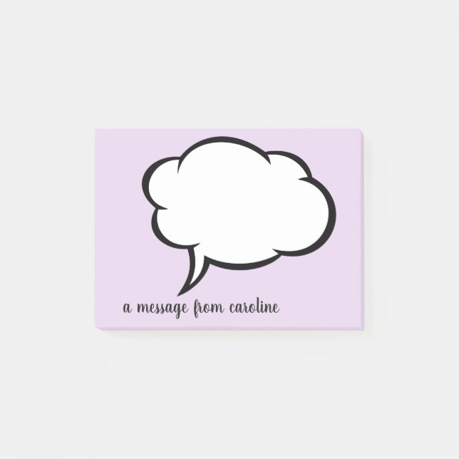 Bloco De Notas uma mensagem de: Personalizado (Frente)