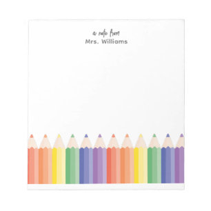 Bloco De Notas Uma Nota Da Apreciação Moderna Do Professor Do Arc