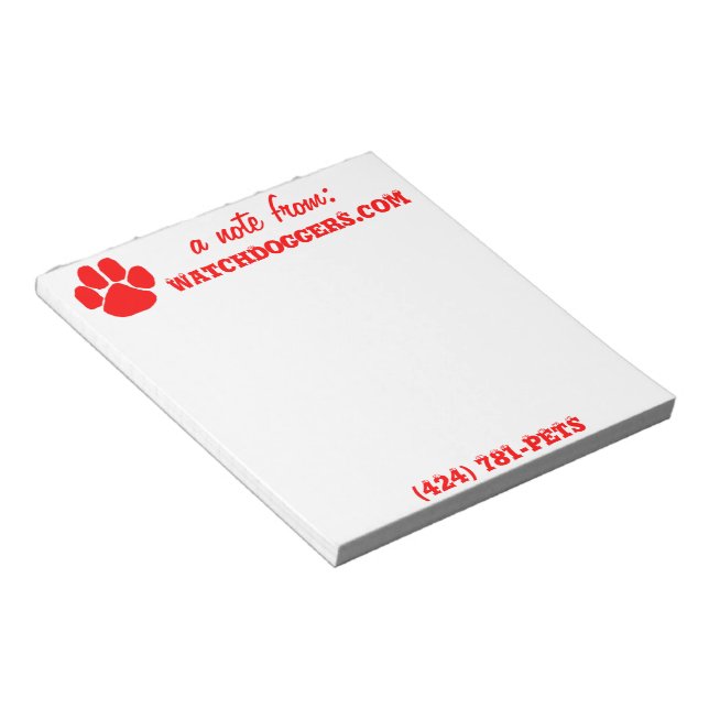 Bloco De Notas Uma Nota De . . . (Inclinado)