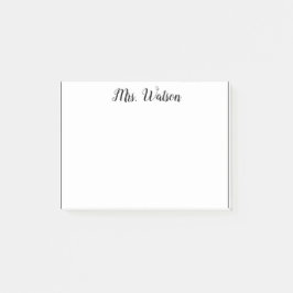 Bloco De Notas uma nota de adicionar nome de professor simples li