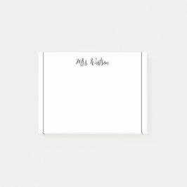 Bloco De Notas uma nota de adicionar nome de professor simples li