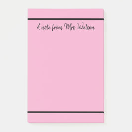 Bloco De Notas uma nota de adicionar nome de professor simples li