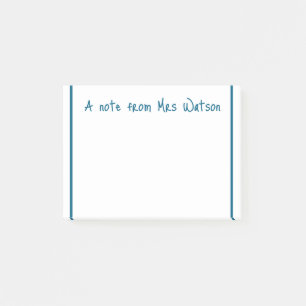 Bloco De Notas uma nota de adicionar nome de professor simples li