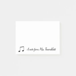 Bloco De Notas Uma nota de um músico
