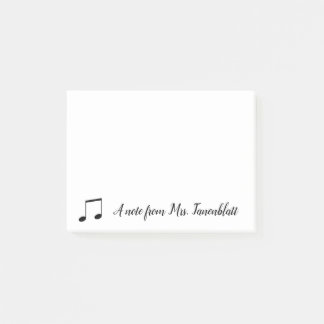 Bloco De Notas Uma nota de um músico
