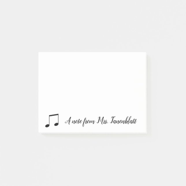 Bloco De Notas Uma nota de um músico (Frente)