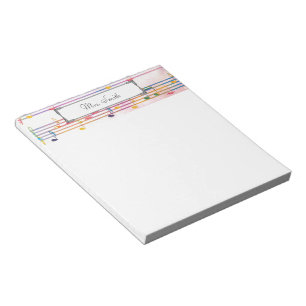 Bloco De Notas Uma Nota Do Músico Colorido De Nota Musical