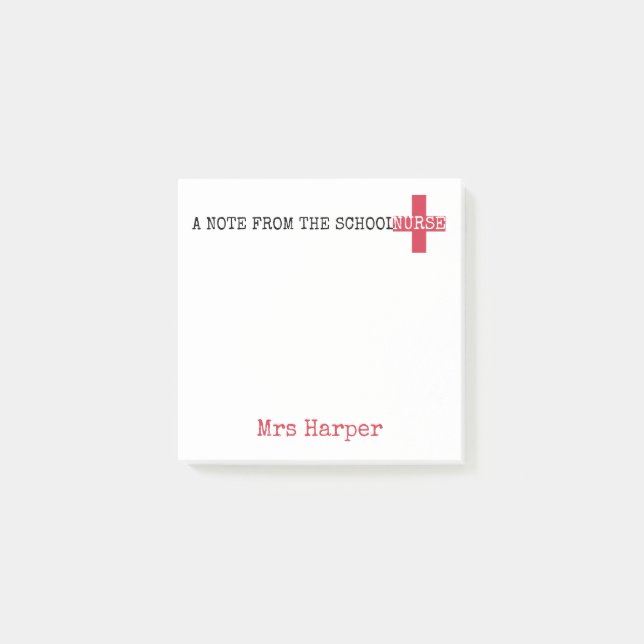 Bloco De Notas Uma nota do símbolo dos primeiros socorros do (Frente)