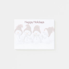 Bloco De Notas Uma quarteto de bonecos de neve