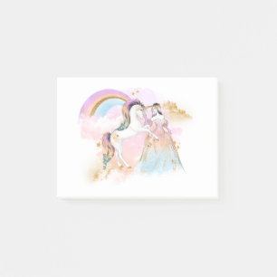 Bloco De Notas Unicorn Clipart Rainbow Fairytale