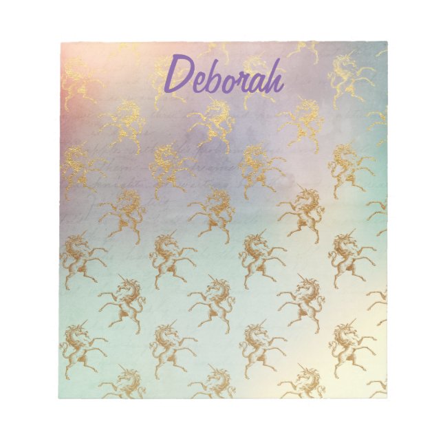 Bloco De Notas Unicorn Dream Girly (Frente)