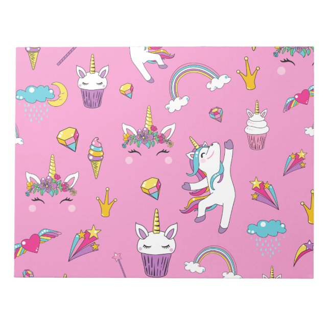 Bloco De Notas Unicorn Fan Club - Pink (Frente)