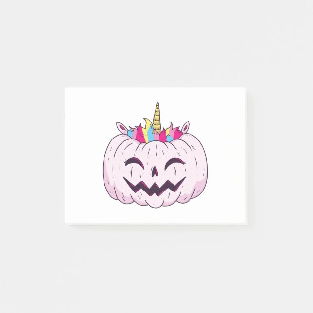 Bloco De Notas Unicorn Pumpkin (Frente)