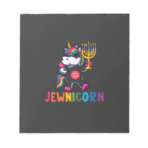Bloco De Notas Unicórnio de Hanukkah Dabbing Jewnicorn Chanukah J