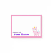 Unicórnio Rosa Personalizado