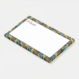 Bloco De Notas Unisex Posta A Nota Com Teal