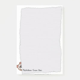 Bloco De Notas Ursinho Peakaboo - Papel Torto