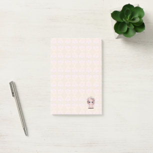 Bloco De Notas Ursinho Unicórnio Kawaii Personalizado com Óculos 