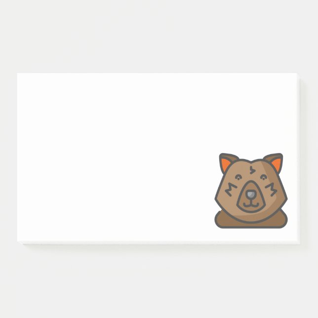 Bloco De Notas urso (Frente)